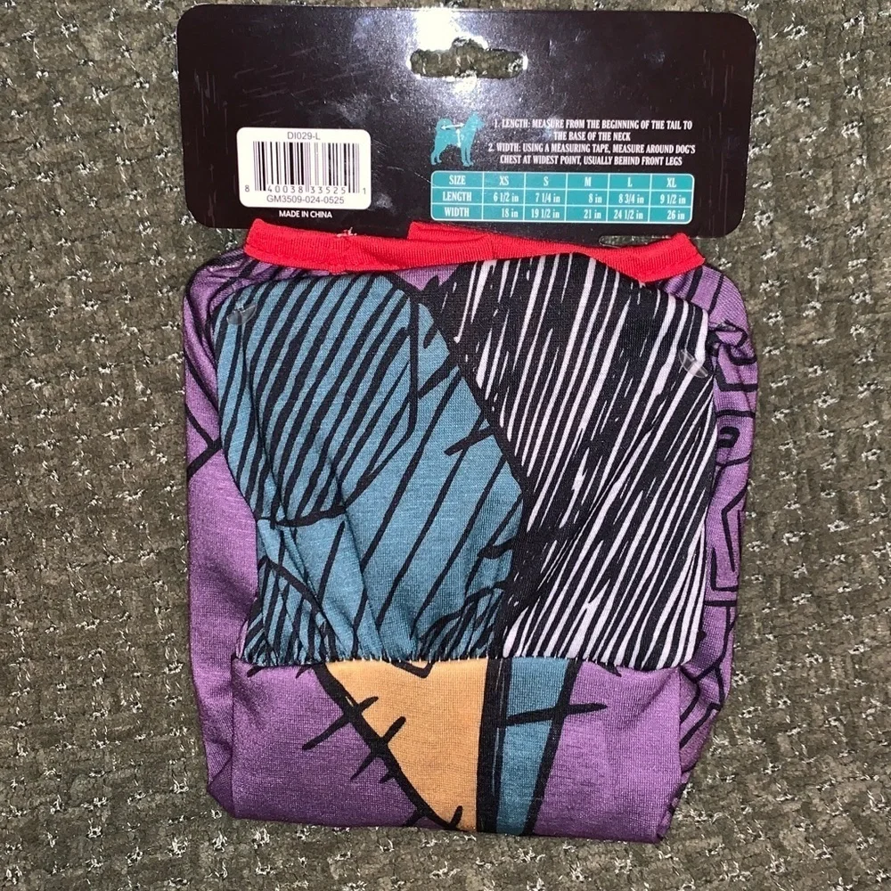 Nightmare before Christmas dog dress size large new in pack